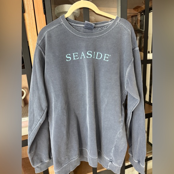 Seaside Style comfort colors crewneck unisex oversized faded charcoal destin 30A - Picture 6 of 6